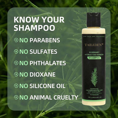 (🔥LAST 3 HOURS SALE - 70% OFF)🌱 TAILEDEN® Organic Rosemary Hair Growth Shampoo