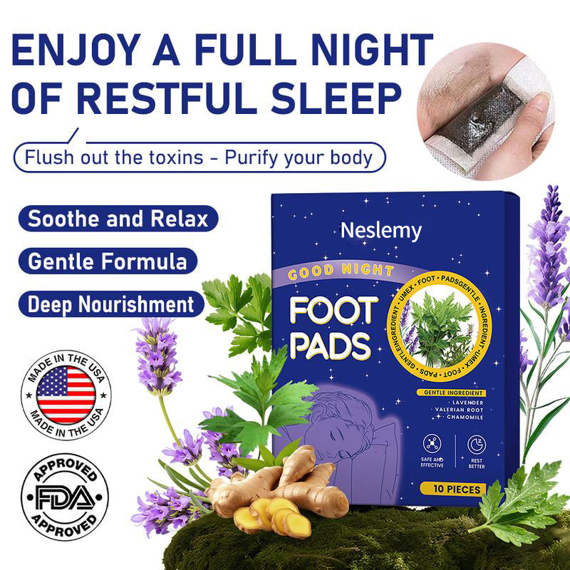 Neslemy™ Deep Relaxing Foot Patches  – Soothe Tired Feet, Relieve Stress, Promote Relaxation & Better Sleep
