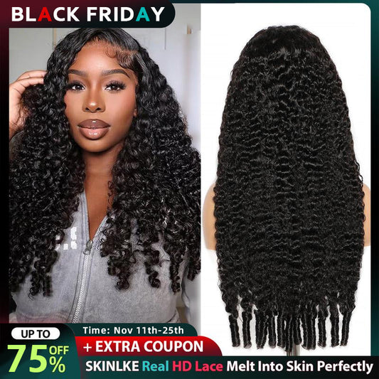Sale Happening Now:70% off Burmese Curly Glueless Wig Bleached Knots 13x6 HD Lace Front Wear Go Wig With Flexible Fit Drawstring