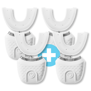 4 Pcs - (💥Bulk Value💥) Whole Family U-Shaped Ultrasonic Toothbrush 🦷✨