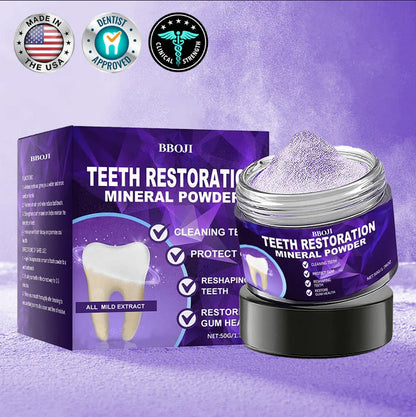 🎁Flash Sale - Don’t Miss Out - BBOJI™  TeethRestoration Mineral Powder🦷(TGA recommended)👩‍⚕️(Treats periodontitis and mouth ulcers, prevents tooth loss, and repairs gum recession)